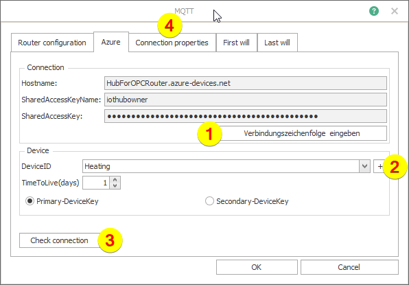 在 Azure 門戶中創(chuàng)建新的 IoT Hub