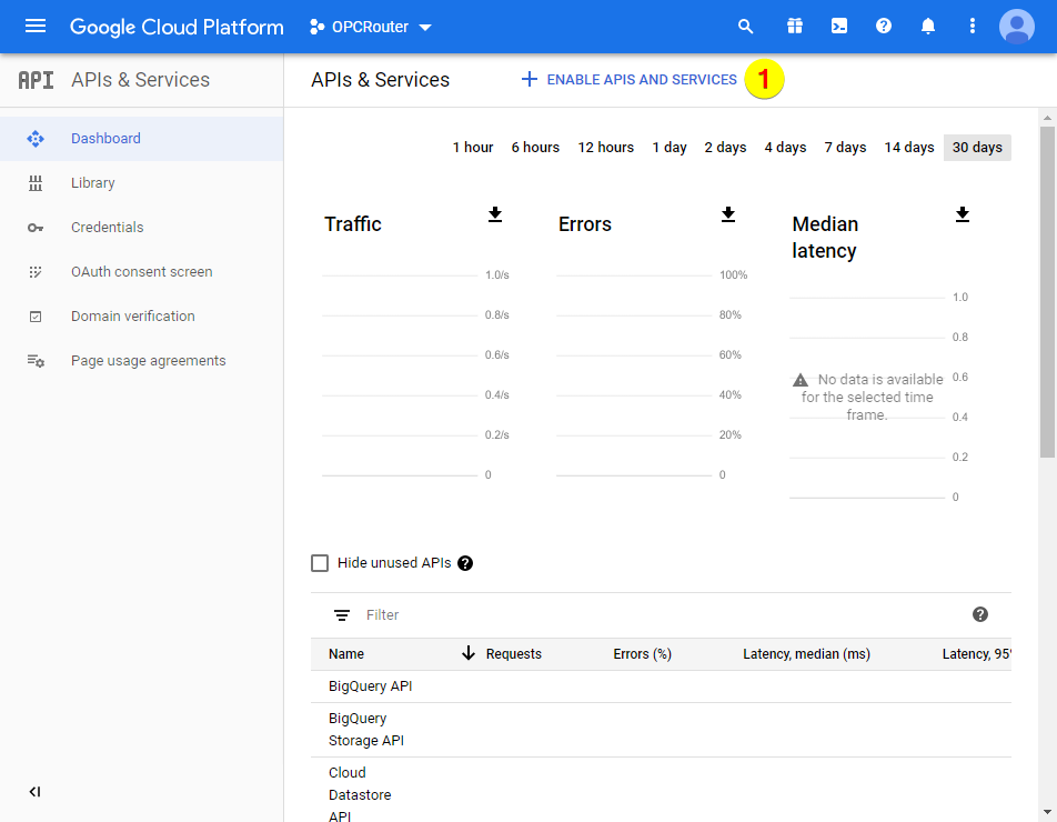 Google Cloud Platform – 啟用 APIS 和服務 Google Cloud Platform – 啟用 APIS 和服務