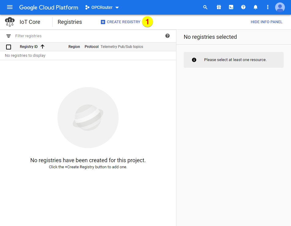谷歌云平臺——創(chuàng)建注冊表 谷歌云平臺——創(chuàng)建注冊表