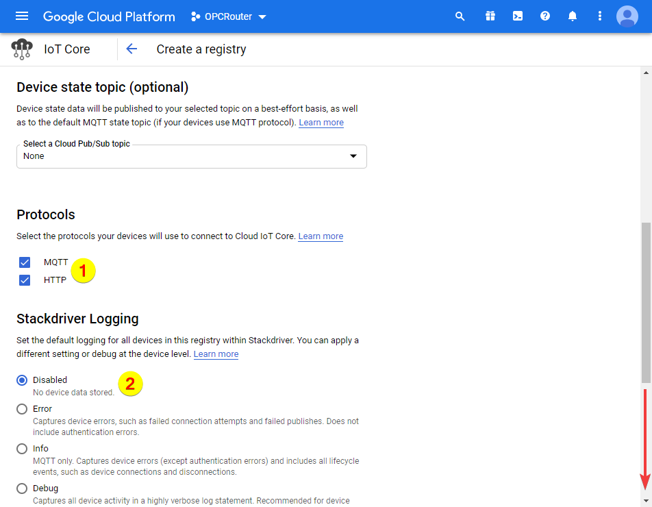 谷歌云平臺——MQTT 和 HTTP 谷歌云平臺——MQTT 和 HTTP