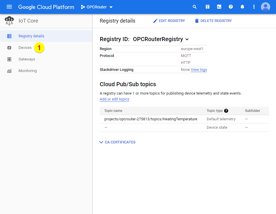 谷歌云平臺——設備 谷歌云平臺——設備