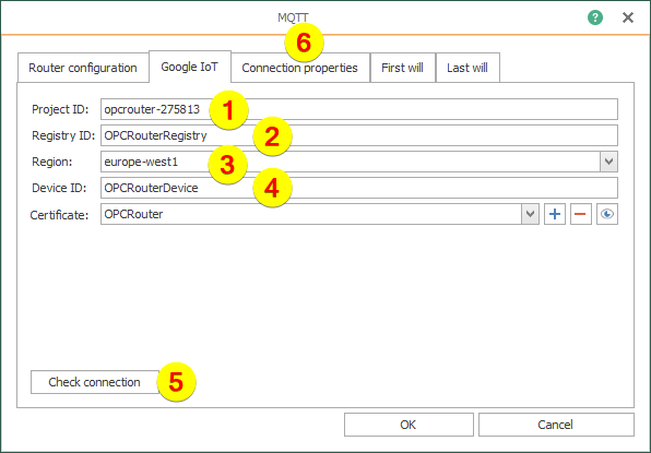 OPC Router – 檢查連接 OPC Router – 檢查連接